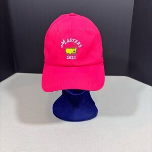 2021 Masters Hot Pink Flex Fit Dri-Fit Adjustable Hat NWT
